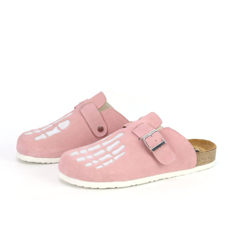 Pink Skeleton Clogs